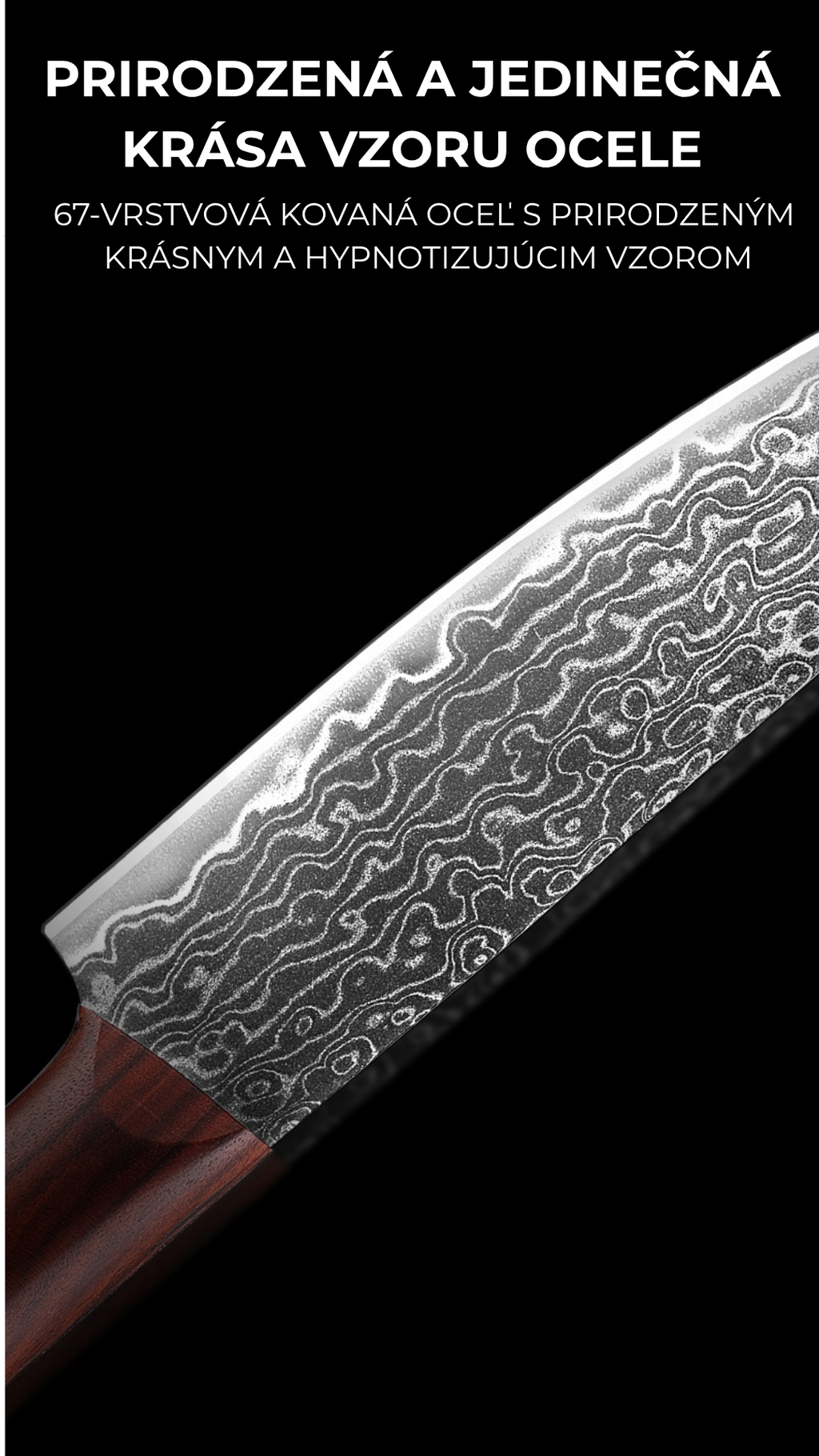 Damaškový nôž so 67 vrstvami